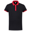 Afbeeldingen van TRICORP Poloshirt bi-colour Slim-Fit 201002 navy/rood 2XS