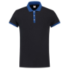 Afbeeldingen van TRICORP Poloshirt bi-colour Slim-Fit 201002 navy/royal blauw 4XL