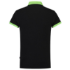 Afbeeldingen van TRICORP Poloshirt bi-colour Slim-Fit 201002 zwart/limoen 2XS