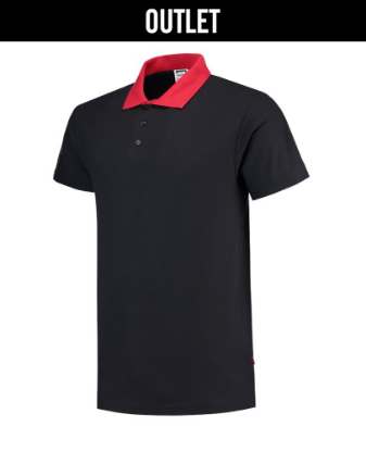 Afbeeldingen van TRICORP Poloshirt contrast 201004 navy/rood XL