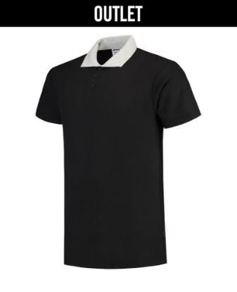 Afbeeldingen van TRICORP Poloshirt contrast 201004 zwart/grijs 3XL