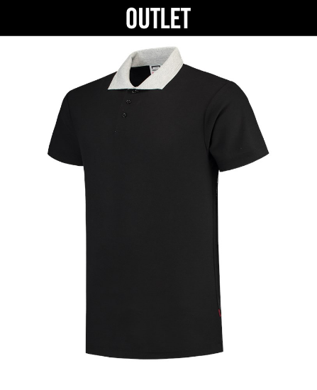 Afbeeldingen van TRICORP Poloshirt contrast 201004 zwart/grijs 2XL
