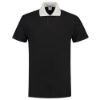Afbeeldingen van TRICORP Poloshirt contrast 201004 zwart/grijs 2XL