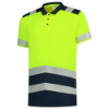 Afbeeldingen van TRICORP Poloshirt High Vis bi-colour 203007 fluor geel/inkt XS