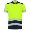 Afbeeldingen van TRICORP Poloshirt High Vis bi-colour 203007 fluor geel/inkt XS