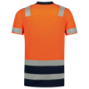 Afbeeldingen van TRICORP Poloshirt High Vis bi-colour 203007 fluor oranje/inkt 5XL