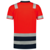 Afbeeldingen van TRICORP Poloshirt High Vis bi-colour 203007 fluor rood/inkt 4XL