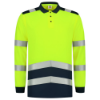 Afbeeldingen van TRICORP Poloshirt High Vis bi-colour met lange mouwen 203008 fluor geel/inkt S
