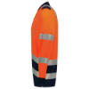 Afbeeldingen van TRICORP Poloshirt High Vis bi-colour met lange mouwen 203008 fluor oranje/inkt S