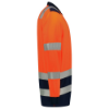 Afbeeldingen van TRICORP Poloshirt High Vis bi-colour met lange mouwen 203008 fluor oranje/inkt S