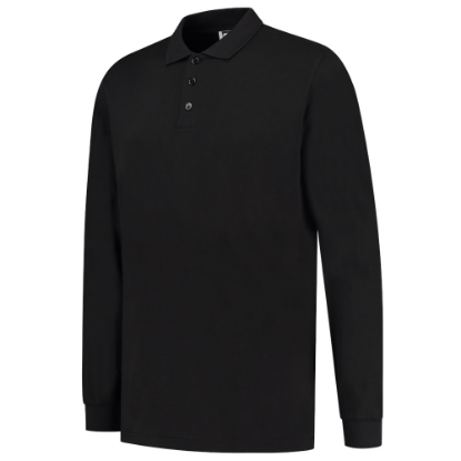 Afbeeldingen van TRICORP Poloshirt Jersey met lange mouwen 201019 zwart L