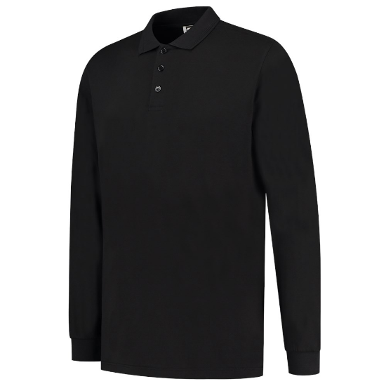 Afbeeldingen van TRICORP Poloshirt Jersey met lange mouwen 201019 zwart M