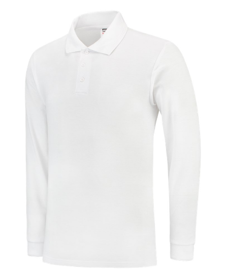 Afbeeldingen van TRICORP Poloshirt met lange mouwen 201009 wit 4XL