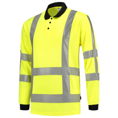 Afbeeldingen van TRICORP Poloshirt RWS Birdseye met lange mouwen 203005 fluor geel XL
