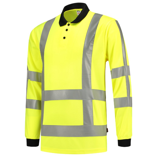Afbeeldingen van TRICORP Poloshirt RWS Birdseye met lange mouwen 203005 fluor geel S