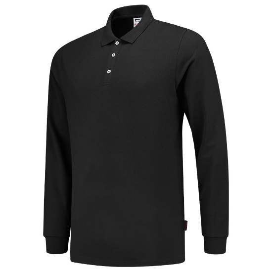 Afbeeldingen van TRICORP Poloshirt Slim-Fit met lange mouwen 201017 zwart XS