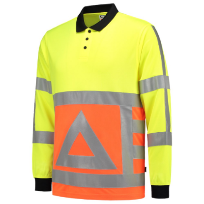 Afbeeldingen van TRICORP Poloshirt Verkeersregelaar met lange mouwen 203002 oranje/geel XS