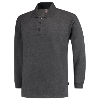 Afbeeldingen van TRICORP Polosweater 301004 antraciet melange 8XL