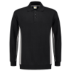 Afbeeldingen van TRICORP Polosweater bi-colour 302003 zwart/grijs 4XL