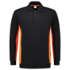 Afbeeldingen van TRICORP Polosweater bi-colour 302003 zwart/oranje M