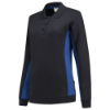 Afbeeldingen van TRICORP Polosweater bi-colour dames 302002 navy/royal blauw 2XL