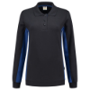 Afbeeldingen van TRICORP Polosweater bi-colour dames 302002 navy/royal blauw 2XL