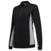 Afbeeldingen van TRICORP Polosweater bi-colour dames 302002 zwart/grijs XL