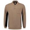 Afbeeldingen van TRICORP Polosweater bi-colour met borstzak 302001 khaki/zwart S