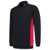 Afbeeldingen van TRICORP Polosweater bi-colour met borstzak 302001 navy/rood 4XL