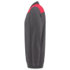 Afbeeldingen van TRICORP Polosweater bi-colour Naden 302004 donkergrijs/rood M