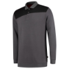 Afbeeldingen van TRICORP Polosweater bi-colour Naden 302004 donkergrijs/zwart S