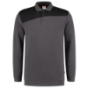 Afbeeldingen van TRICORP Polosweater bi-colour Naden 302004 donkergrijs/zwart S