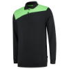 Afbeeldingen van TRICORP Polosweater bi-colour Naden 302004 zwart/limoen XL