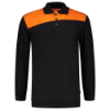 Afbeeldingen van TRICORP Polosweater bi-colour Naden 302004 zwart/oranje XS