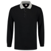 Afbeeldingen van TRICORP Polosweater contrast 301006 zwart/grijs XS