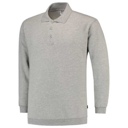 Afbeeldingen van TRICORP Polosweater met boord 301005 grijs melange 5XL