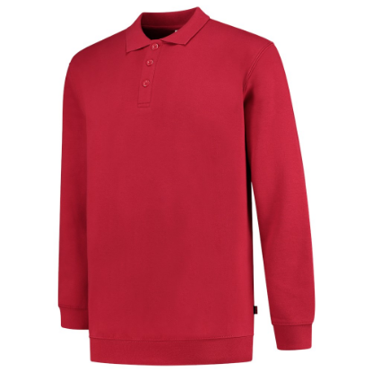 Afbeeldingen van TRICORP Polosweater met boord 60°C wasbaar 301016 rood 2XL