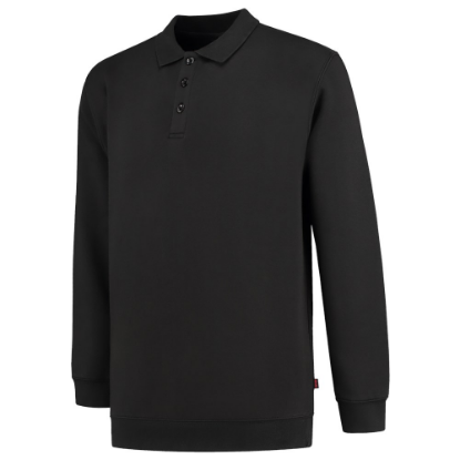 Afbeeldingen van TRICORP Polosweater met boord 60°C wasbaar 301016 zwart 3XL