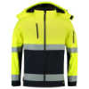 Afbeeldingen van TRICORP Softshell ISO20471 bi-colour 403007 fluor geel/navy L