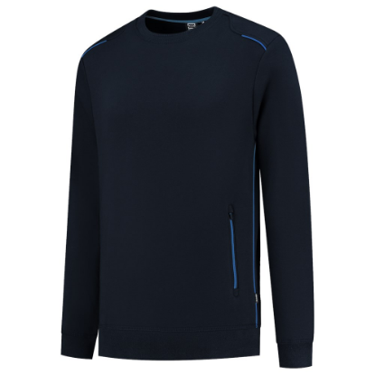 Afbeeldingen van TRICORP Sweater Accent 302703 navy/royal blauw 5XL