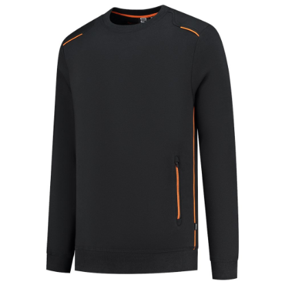 Afbeeldingen van TRICORP Sweater Accent 302703 zwart/oranje 2XL