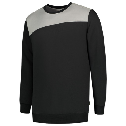 Afbeeldingen van TRICORP Sweater bi-colour Naden 302013 zwart/grijs L