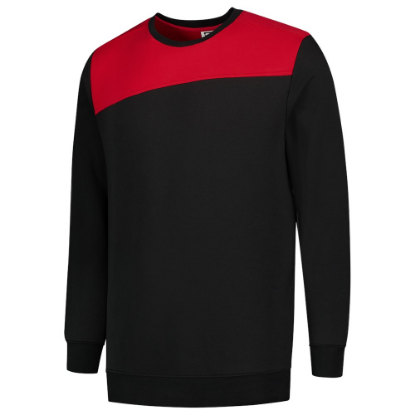 Afbeeldingen van TRICORP Sweater bi-colour Naden 302013 zwart/rood L