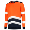 Afbeeldingen van TRICORP Sweater High Vis bi-colour 303004 fluor oranje/inkt L