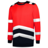 Afbeeldingen van TRICORP Sweater High Vis bi-colour 303004 fluor rood/inkt XS