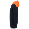 Afbeeldingen van TRICORP Sweater High Vis met capuchon 303005 inkt/fluor oranje 8XL