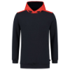 Afbeeldingen van TRICORP Sweater High Vis met capuchon 303005 inkt/fluor rood 6XL