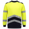 Afbeeldingen van TRICORP Sweater Multinorm bi-colour 303002 fluor geel/inkt 5XL