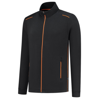 Afbeeldingen van TRICORP Sweatvest Accent 302702 zwart/oranje 4XL