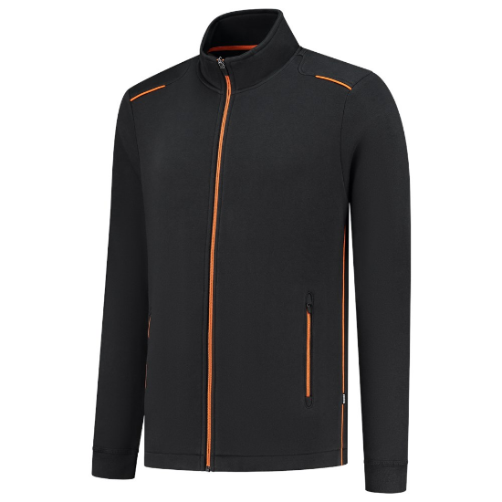 Afbeeldingen van TRICORP Sweatvest Accent 302702 zwart/oranje 4XL